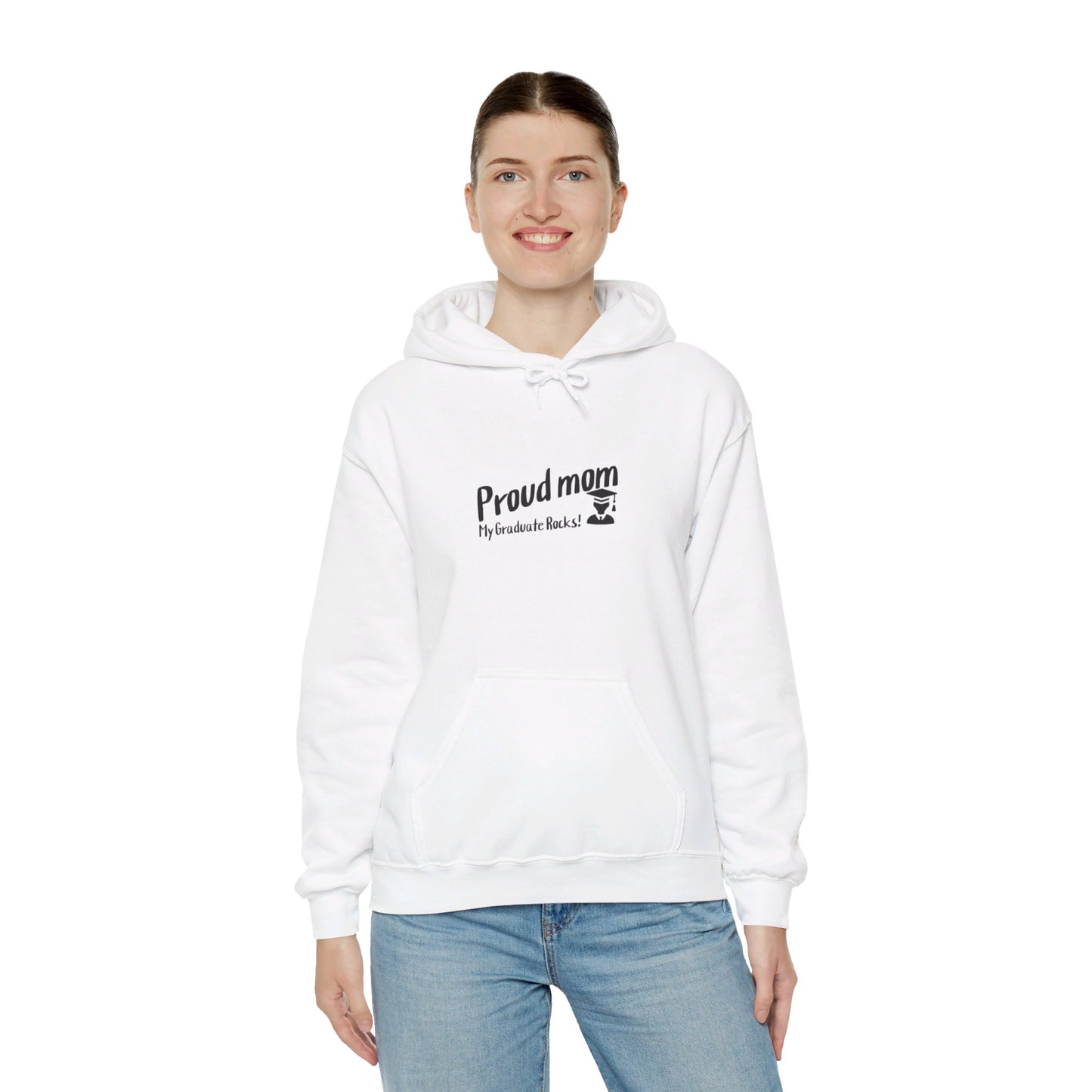 Unisex Heavy Blend™ Hooded Sweatshirt-Proud mom of graduate