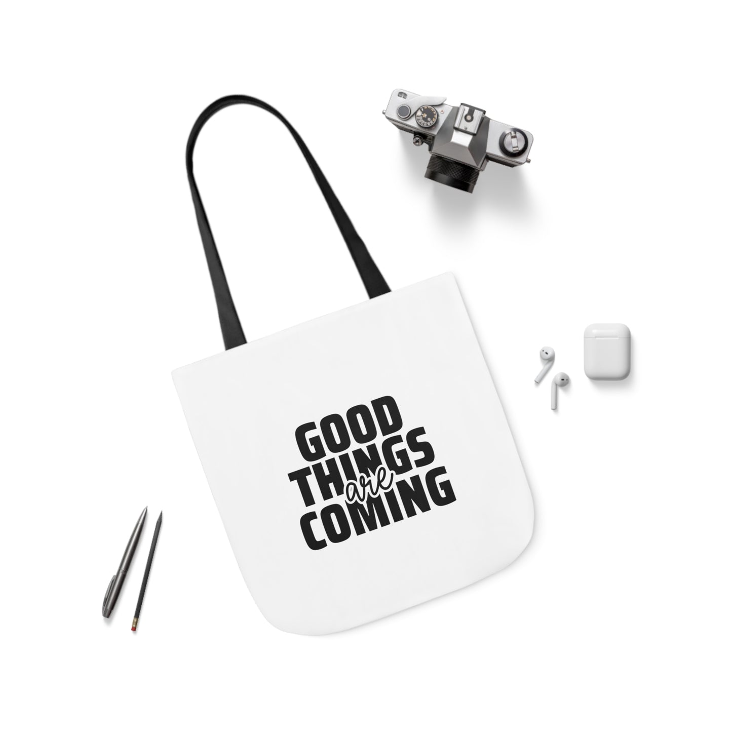 Canvas Tote Bag-Good Things are Coming