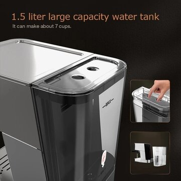 HiBREW H10 Powder/Pod dual-use Coffee Espresso Maker 20Bar Espresso Coffee Machine Inox Case Semi Automatic - EU