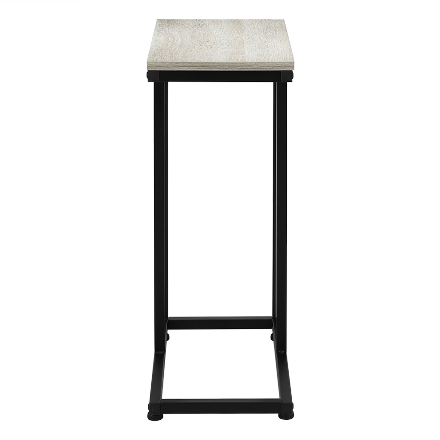 Simple Iron Sofa Accent Table Wood Grain