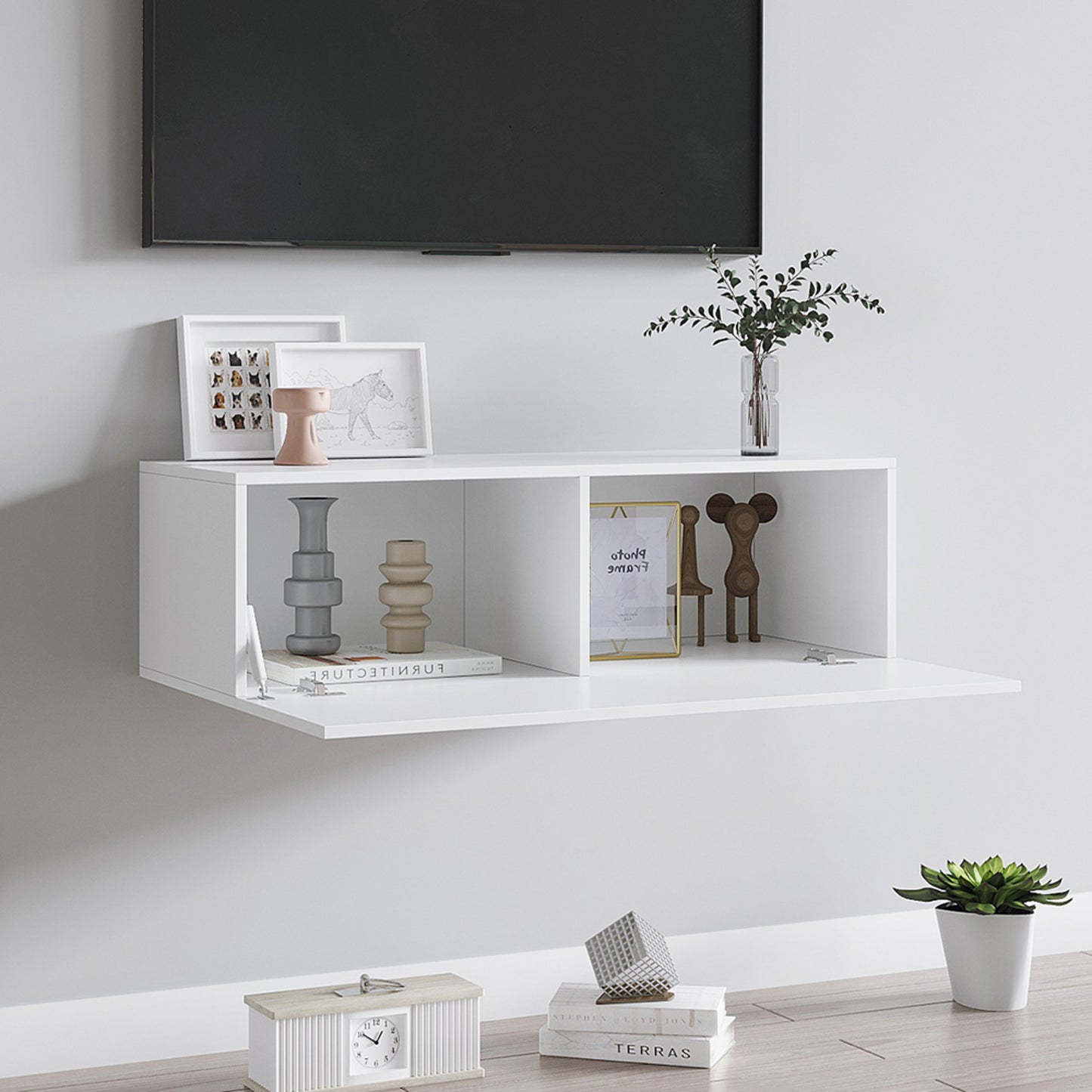 100cm TV Cabinet White