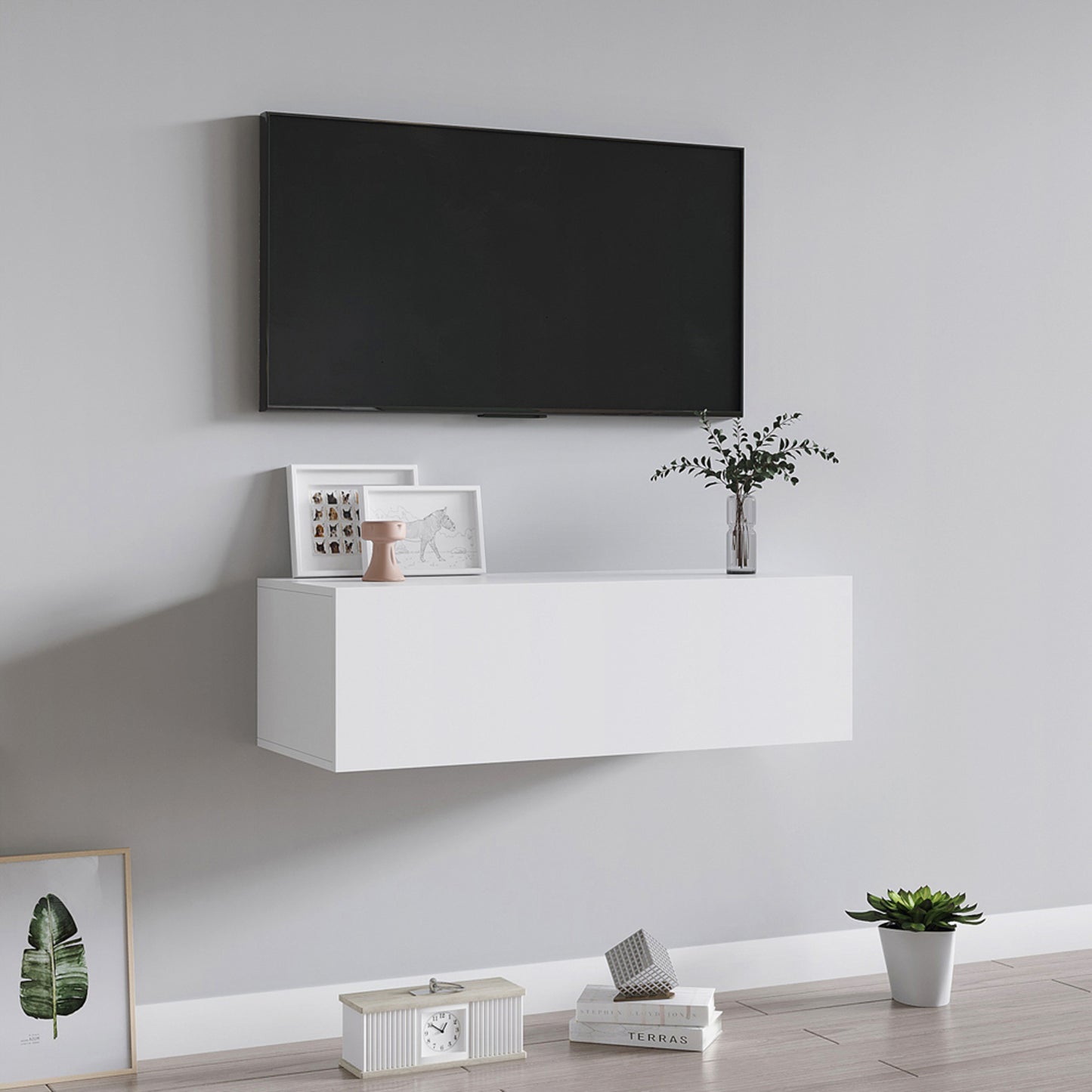 100cm TV Cabinet White